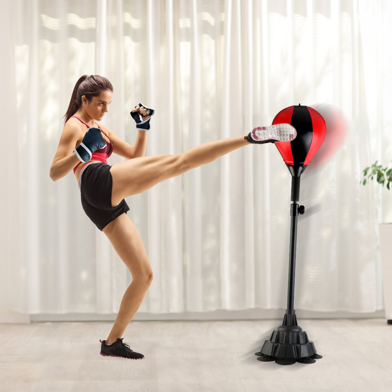 Punching Bag With Stand, Free Standing Boxing Ball For Adults