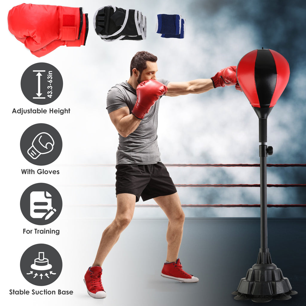Punching Bag With Stand, Free Standing Boxing Ball For Adults