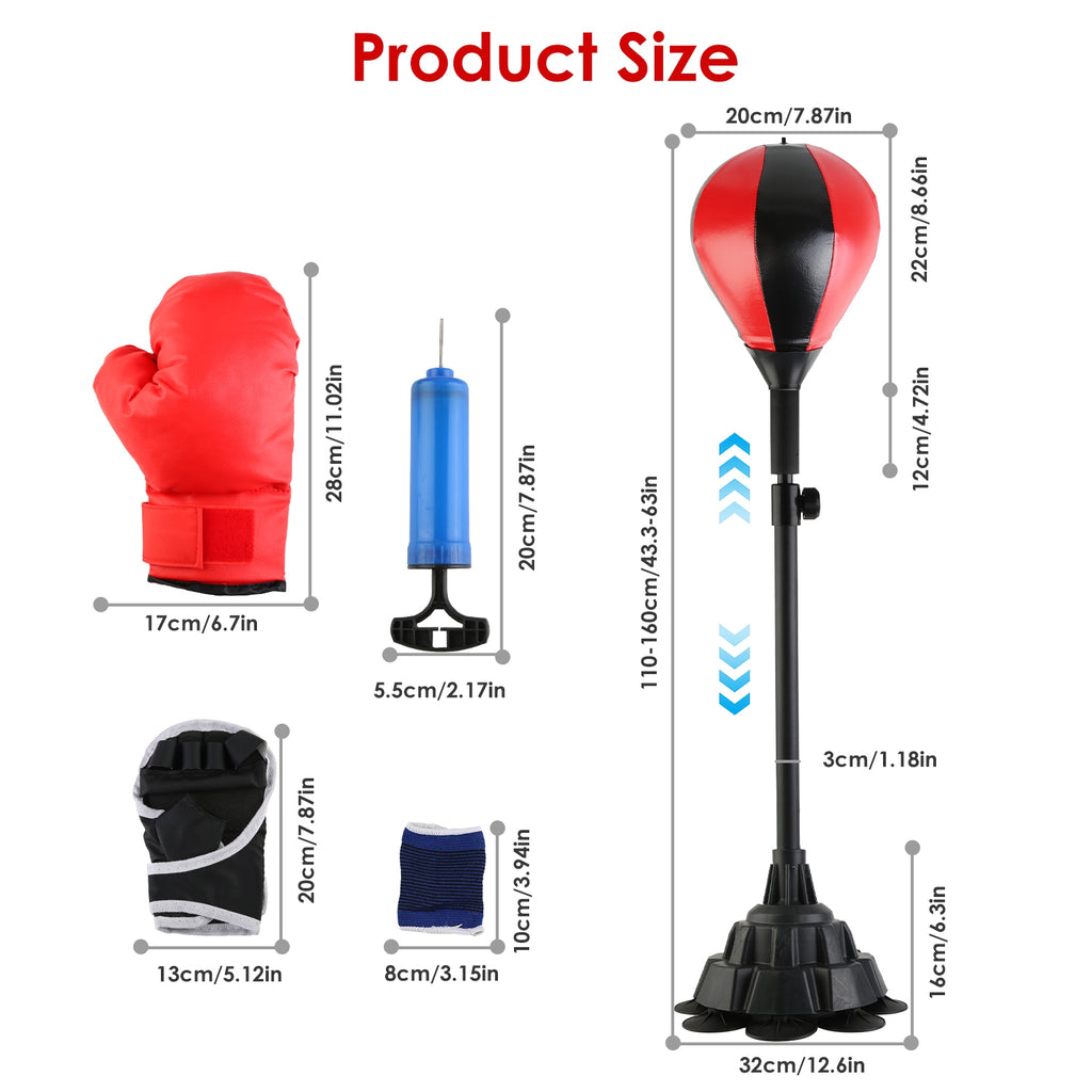 Punching Bag With Stand, Free Standing Boxing Ball For Adults