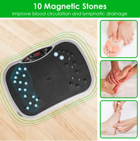 Vibration Exercise Machine With Resistant Bands Remote Control for Whole Body