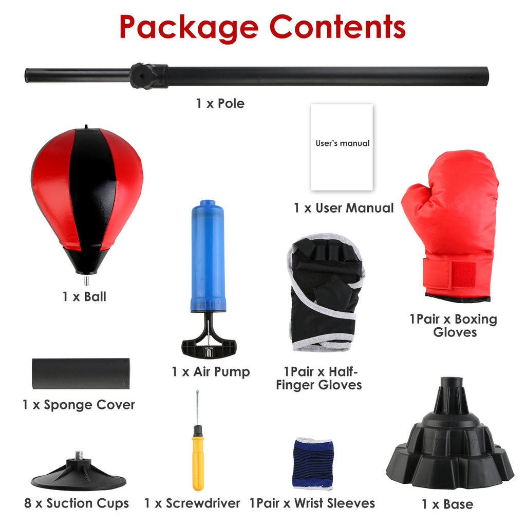 Punching Bag With Stand, Free Standing Boxing Ball For Adults